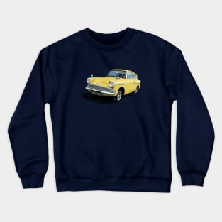 Ford Anglia in panama yellow Crewneck Sweatshirt